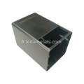 Profil en aluminium d&#39;extrusion de boîtes électroniques noires et noires personnalisées